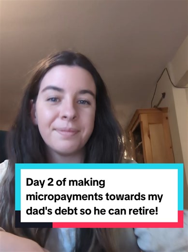 Day 2 of making micropayments towards my dad's debt so he can retire ------------------------------------- My name is Katie and I'm on a mission to pay off dad's debt so he can retire. My dad is 67 years old and has worked in nonprofits for the past 20 years. Today, we are going to talk a little more about it. I am so excited and overwhelmed by the love we got on day 1! To our 44 new friends, WELCOME! You have filled my day with joy. As always, I ask for nothing but engagement, but for those who