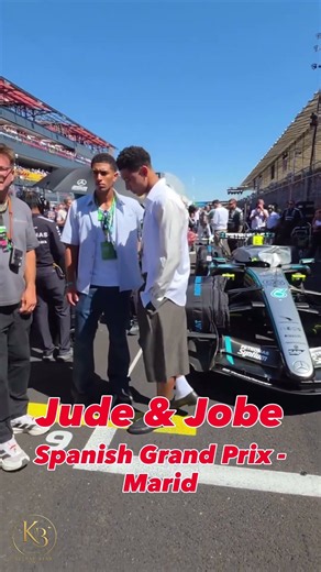 Jude and Jobe - Bellingham Brothers 🔥🔥 🏎️ Spanish Grand Prix Madrid #judebellingham #luisvuitton