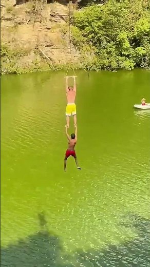 WOULD YOU TRY THIS TANDEM ZIPLINE?! 🔥