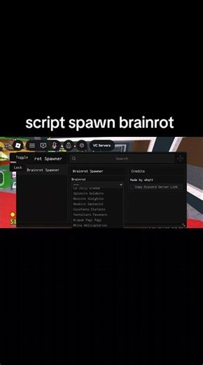 script spawn brainrot work 2026🤩🤩 #roblox