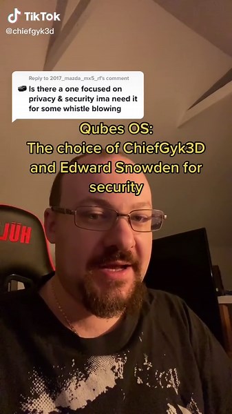 Qubes OS: Secure Operating System for ChiefGyk3D and Edward Snowden