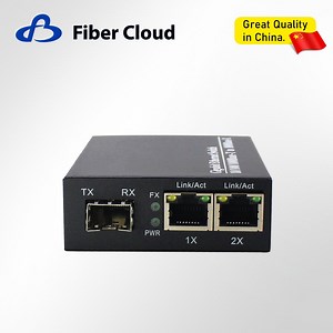 [Hot Item] 10/100/1000m SFP FTTH Epon Fiber Optic Transceiver Single-Mode 1 Optical 2 Electrical Converter