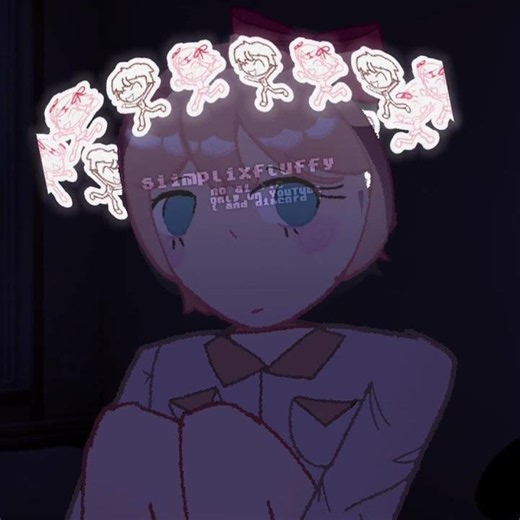 twins on da carousel thingie :D [sayori] [ddlc] [specifically the rainclouds mod sayori]