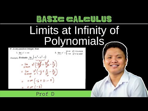 LIMITS AT INFINITY OF POLYNOMIALS | PROF D