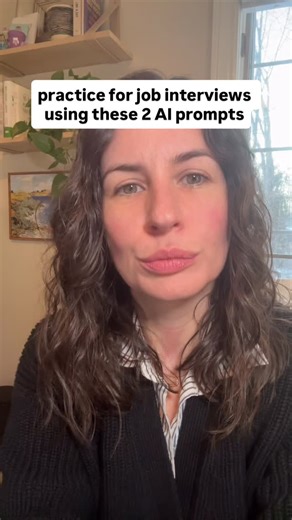 Brianne Rush | Your Post-Grad Guide on Instagram: "2 AI Prompts to Practice for Interviews 1️⃣ Turn Your Experience into Stories that Make You Memorable Prompt: “Here is my background: [paste roles, projects, wins, challenges]. Analyze it and identify: • 3–5 unique strengths that most candidates wouldn’t claim • 2 stories that prove problem-solving • 1 example that shows growth after a mistake Turn these into short interview-ready talking points.” Why this works: Most people walk into interviews