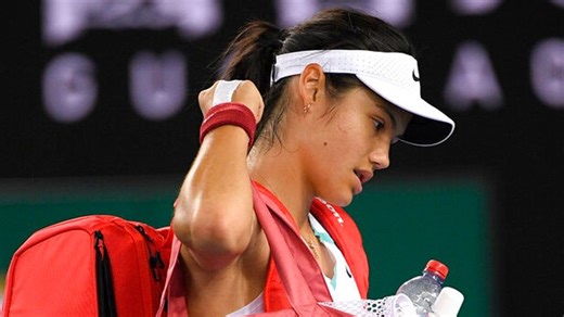 Emma Raducanu retires from Italian Open first-round clash against Bianca Andreescu with back injury