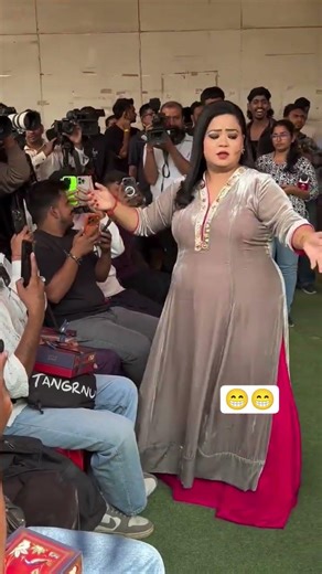 Bharti Singh distributes mithai to the media for her second baby . #bhartisingh