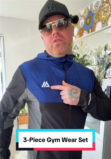 Lightweight 3-Piece Gym Activewear Set for Men