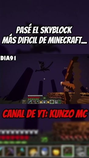 ¡Sobreviví 100 días en Minecraft Skyblock y esto pasó!