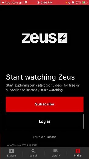 How to subscribe in Zeus network app?