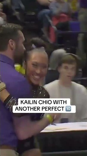Kailin Chio gets her fourth 10 on vault and 12th perfect score this season 🔥