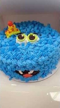 Cute monster cake for a lil monster’s birthday:) #dessert #birthday cake #easycakedecorating