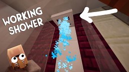 HOW to make a SHOWER in minecraft Minecraft Map