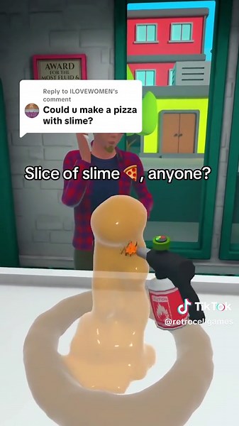 Replying to @ILOVEWOMEN Papa’s Pizzeria vibes 🍕 #slimelab #slime #vrgaming