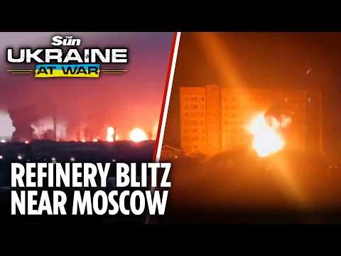 Ukraine unleashes massive drone onslaught on Putin's Ryazan oil refinery