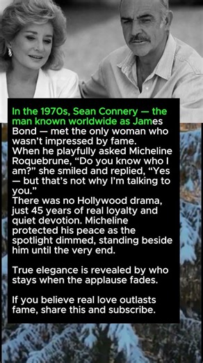 In the 1970s, Sean Connery — the man known worldwi