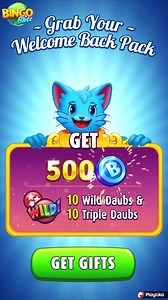 7.7K views · 366 reactions | Blitzy Misses you! Snag a Bonus Pack just for YOU to get the Upper Daubing Hand! Check out what’s new with Bingo Blitz today! | Bingo Blitz | Facebook