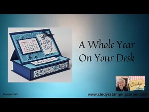 Cute Calendar Easel Card with Drawer