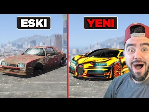 ESKI ARABAYI TRILYONLUK BUGATTI YAPTIM - GTA 5 MODS