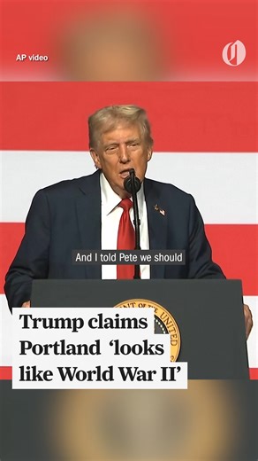 President Donald Trump has rejected the argument made by Portland and Oregon leaders that federal troops are not needed in the state’s largest city. “Portland, Oregon, where it looks like a war zone," Trump claimed without evidence. "And I get a call from the liberal governor, ‘Sir, please don’t come in. We don’t need you.’ I said, ‘Well, unless they’re playing false tapes, this looks like World War II. Your place is burning down.’" Read more: https://www.oregonlive.com/portland/2025/09/presiden