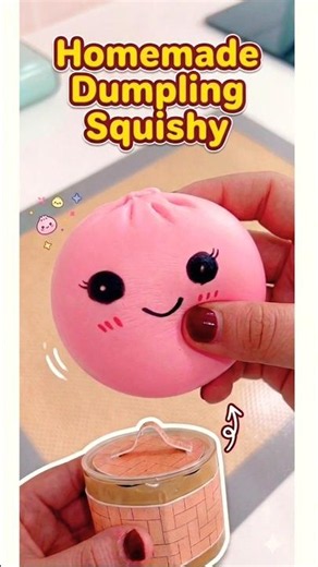 DIY Viral Dumpling Squishy 🥟 #diy #squishy