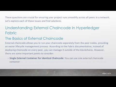 How to Use External Chaincode on Multiple Peers in Hyperledger Fabric