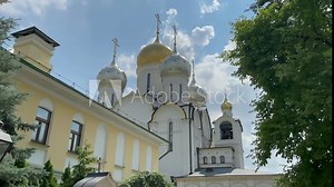 Zachatievsky Monastery is a convent of the Russian Orthodox Church in the Khamovniki district, between Ostozhenka Street and the Moskva River, in the center of Moscow. Founded in the 1360s.