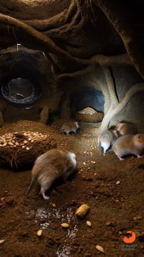 Hamster POV Inside a Hidden Underground Burrow #shorts Ep 7