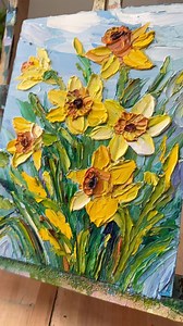 💛 Easy Daffodil Palette Knife - In this beginner-friendly tutorial, you’ll learn how to shape cheerful yellow blooms with a palette knife, using bold strokes and texture. This relaxing project is perfect for anyone who loves palette knife painting or someone who wants to try it for the first time! 💛Available now on Facebook, YouTube and my website’s watch free page! Find it here: https://jesserobertson.com/virtualtutorials/?action=freetutorial&id=10069 💛 Follow Jesse Robertson & Keep It Colou