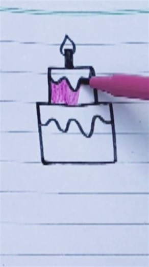 How to draw cake 🎂