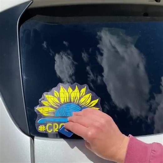 Planet Yarn Bumper Sticker: Celestial Car Decal for Knitters & Crocheters - Etsy