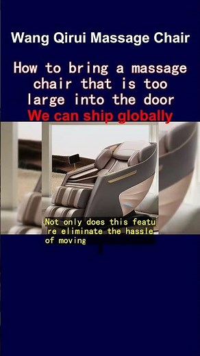 How to bring a massage chair that is too large into the door