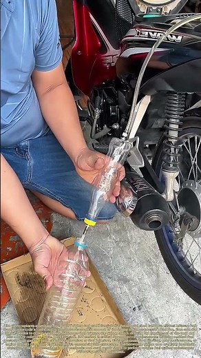 Siphoning Residual Fuel: How a Homemade Tool Drains Motorcycle Tanks Safely