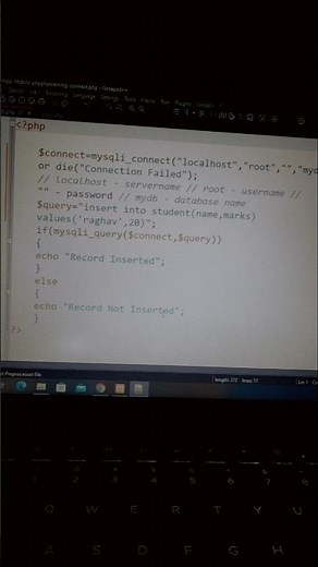 database connection with php #coding #shorts #trending #viral