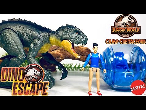 Mattel Camp Cretaceous Scorpios Rex Danger Pack Review!! Kenji Jurassic World Dino Escape