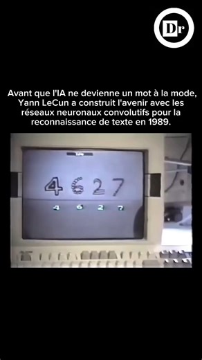 Dr TSAR on Instagram: "AI vs NEURAL NETWORK Yann Lecun, âgé de 29 ans, présente le premier réseau convolutif au monde pour la reconnaissance de texte. Nous sommes en 1989, une véritable année pionnière. À 29 ans, il façonnait déjà le domaine. Il a contribué à la création des premiers réseaux convolutifs capables de lire du texte manuscrit, un travail qui a façonné la vision par ordinateur moderne. Avant cela, il a passé plusieurs années dans des laboratoires de recherche en France et aux États-U