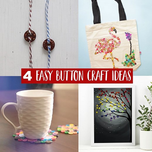 4 Easy Button Craft Ideas | DIY Home Decor | Button Craft compilation Hey! Here are 4 simple crafts than can be made out of buttons! Follow us for more satisfying DIYs! #Buttoncraft #homedecor #fashon Our Social Media: Watch more: http://www.21frames.in/artalltheway Follow us on Instagram: https://www.instagram.com/ventunoart Follow us on Facebook: https://www.facebook.com/ArtAllTheWay | Art All The Way