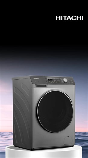 Hitachi Eclipse Series Front Loading Washing Machine— spotless results, every single wash. #HitachiHomeAppliances #Washingmachine | Hitachi Home Appliances