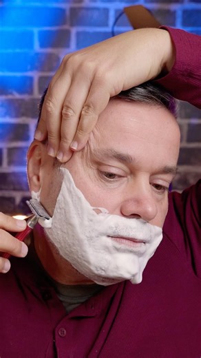 Relaxing #asmr shave with 3one6 safety razor #shaving