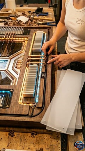 This Epoxy PC Desk Reacts to Light