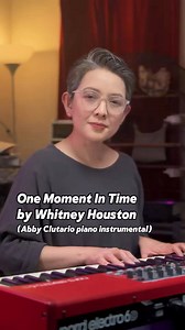 One Moment In Time by Whitney Houston (Abby Clutario piano instrumental) #abbyclutariomusicmoment #abbyclutariomusic #abbyzanians #music #fyp | Abby Clutario Music