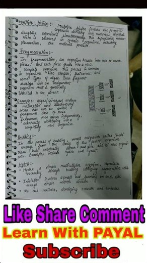 REPRODUCTION NOTES|| CLASS10|| #sciencenotes #reproduction #reproductionimportantqs #learnwithpayal