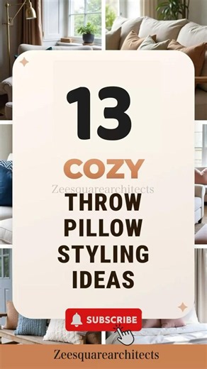 13 Cozy Throw Pillow Styling Ideas | Warm, Stylish & Modern Living Rooms (2026) #shorts #design