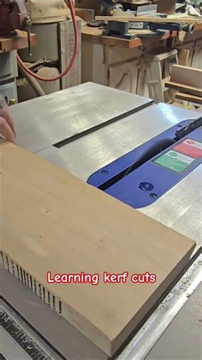 Kerf cuts wood bending