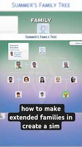 How to set up extended families in sims 4 create a sim #sims4 #sims4tutorial #sims4update