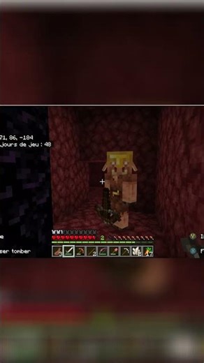 MineCraft: Plonge dans le Nether, attention aux Piglins! #shorts
