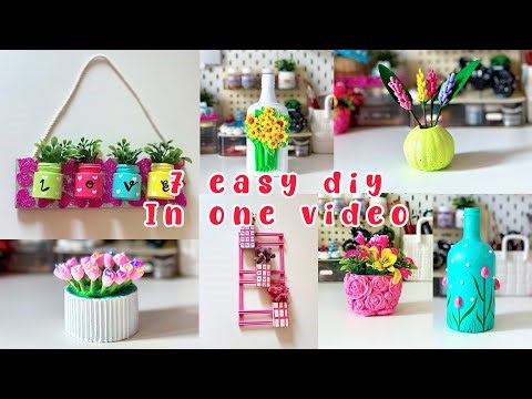 Diy 7 Easy Diy Crafts Tutorial In Single Videolyoutube