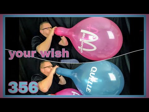 356 - your wish - big 17" double b2p - looner, balloon