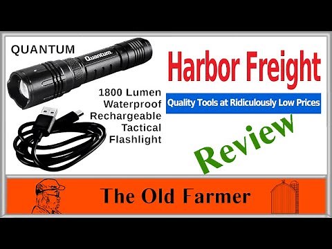 Harbor Freight Quantum 1800 Lum Flashlight
