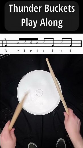 Play Along: Thunder Buckets | 120 BPM | Beginner Bucket Drumming